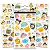 Disney Tsum Tsum Stickers - 4 Sheets of Stickers Featuring Mickey Mouse, Minnie Mouse, also Featuring Tsum Tsum Characters from Frozen, Toy Story, Monsters Inc and Many More by Disney Studios