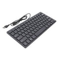 thumbnail image 2 of KGOTA K1000 78 Keys Chocolate Slim Wired USB Plastic Silent Keyboard for Laptop, 2 of 9