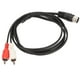 thumbnail image 2 of Cable DIN De 5 Pines A 2 RCA, Cable Macho Din De 5 Pines De PVC De 4,9 Pies A Cable Macho De 2 RCA Para DVD Para Equipo Estéreo, 2 of 8