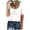 White, variant on Whlbf Plus Size tops for Women Round Neck Button Up Loose Short Sleeved Blouses