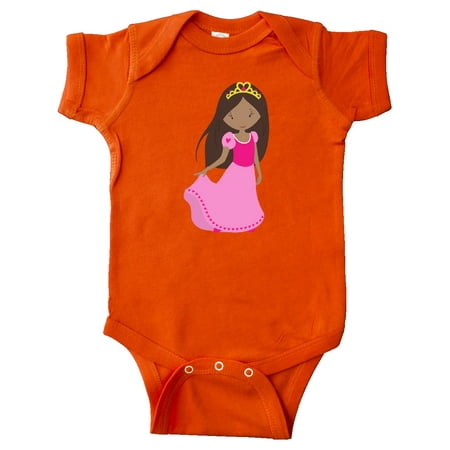 

Inktastic African American Princess Pink Dress Crown Gift Baby Girl Bodysuit