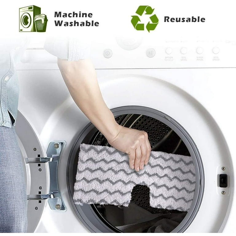 3 Pcs Pro Washable Cleaner Refills - Steam Mop Pads for