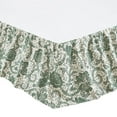 thumbnail image 3 of Dorset Green Floral King Bed Skirt 78x80x16, 3 of 5