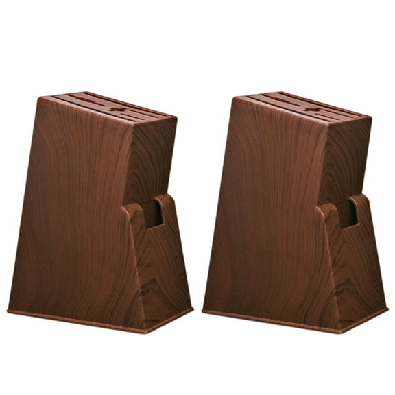 Storage Shelf 2 Pcs Organization for Kitchen Knives Block Without Knife Holder Universal Plastic