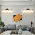thumbnail image 3 of Bathroom vanity lights black 4 light modern vanity light fixtures, 3 of 5
