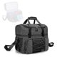 thumbnail image 1 of Bolsa de bolos para 2 bolas Bolsa de bolos portátil con soporte acolchado para bolas dobles y un par de zapatos de bolos de hasta 16 para hombre, 1 of 5