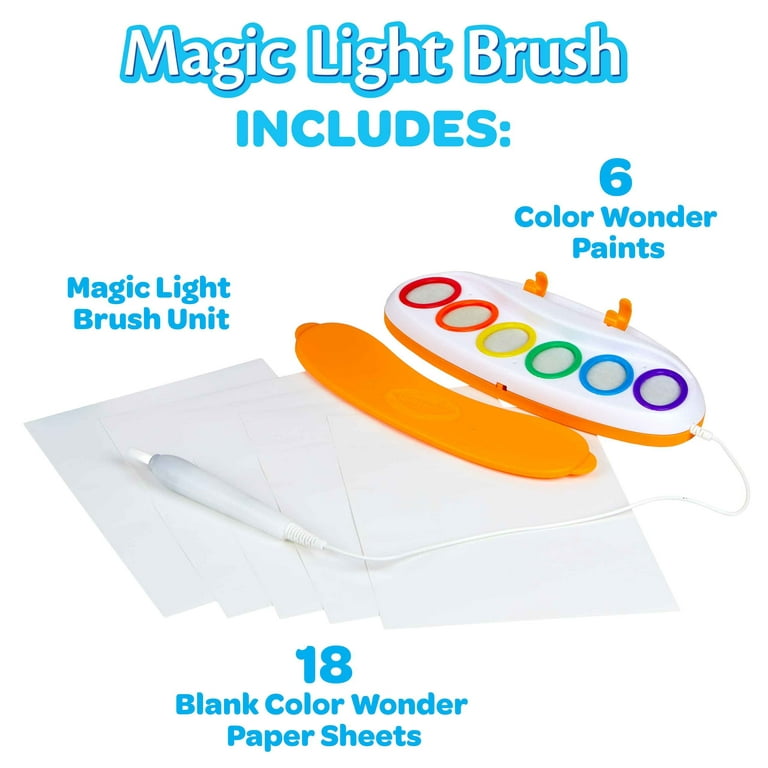  Customer reviews: Crayola 75-2463 Color Wonder Magic Light  Brush & Drawing Pad, Mess Free Coloring, Gift for Ages 3, 4, 5