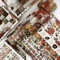 thumbnail image 5 of Ikohbadg 8 Rolls Vintage Washi Tape Set, Fall Washi Tape Set, Japanese Decorative Autumn Leaf Floral Washi Tape, Novel Design Maple Leaf Elements, for Scrapbook, DIY, Crafts, Planners, 5 of 8