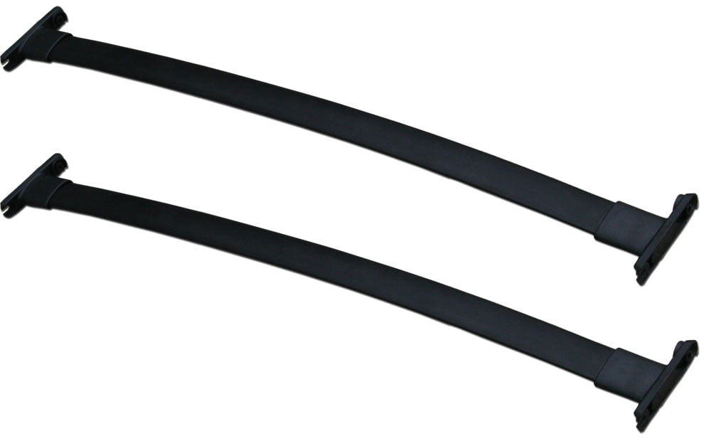 BRIGHTLINES Roof Rack Crossbars Replacement for Ford Explorer 2011-2015 a Set of 2pcs, Black Aluminum Top Cargo Rack
