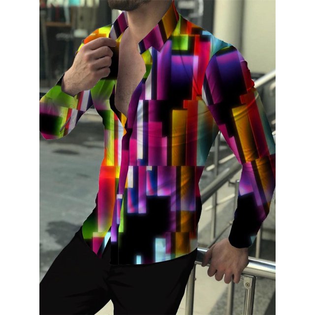 2024 tops decoración camisa de solapa para hombre moda nueva calle fiesta al aire libre ropa casual primavera verano