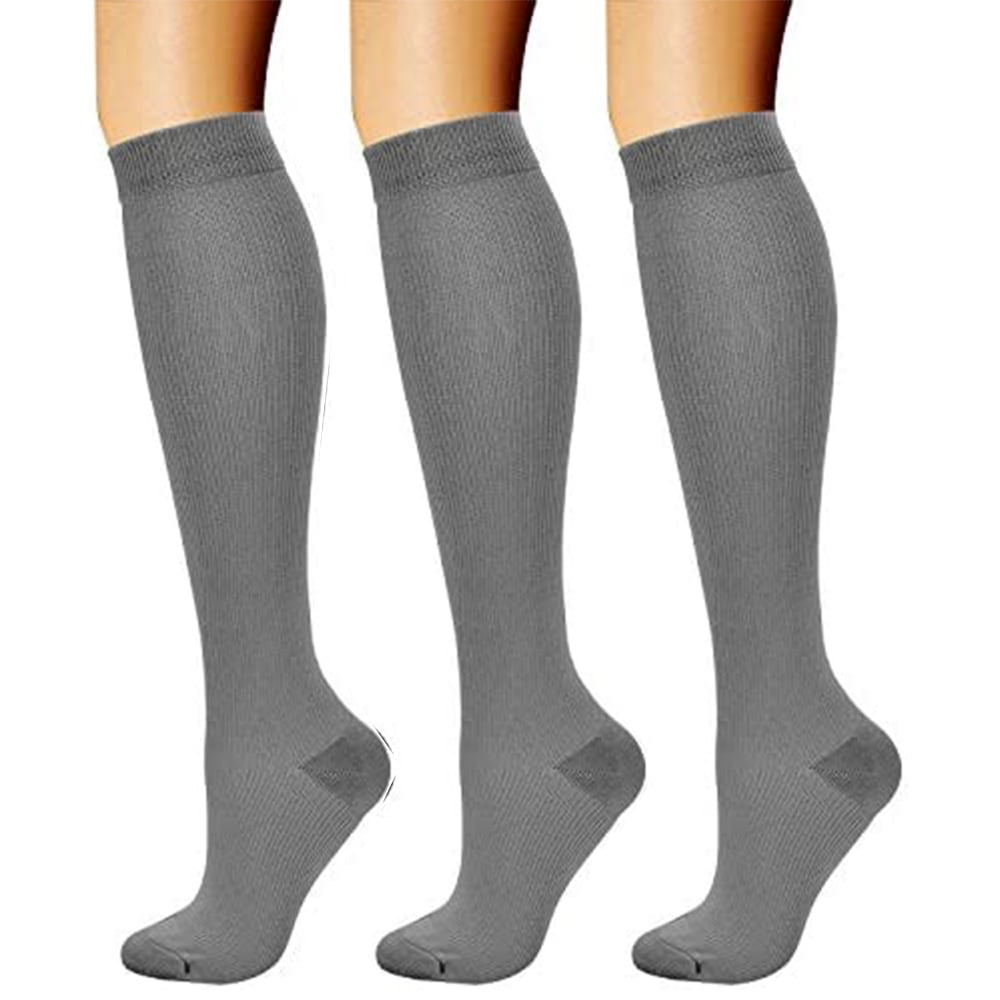 3 Pairs Compression Socks for Women & Men Circulation 1520 mmHg