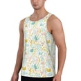 thumbnail image 2 of Lsque Funny Chicken Pattern Mens Tank Tops Muscle Athletic Quick Dry Sleeveless Workout Fitness T Shirts Beach Tank Top, Loose-fit Sleeveless Shirt for Men-Medium, 2 of 7