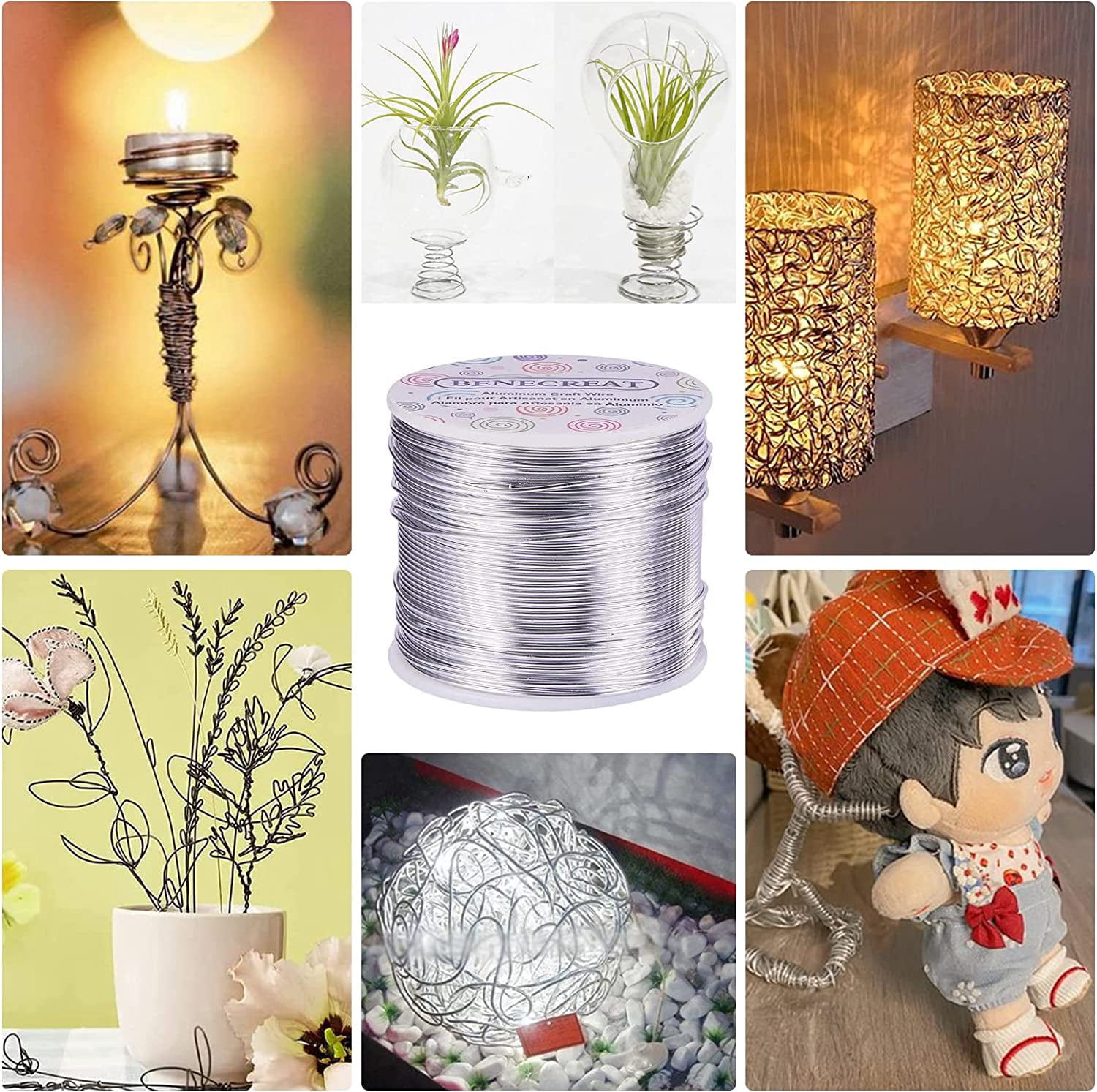 18 Gauge Aluminum Wire 492 FT Anodized Jewelry Craft Making Beading Floral Colored Aluminum Craft Wire Gold