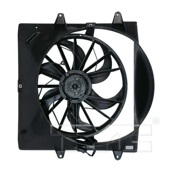 TYC for Jeep Grand Cherokee Replacement Radiator/Condenser Cooling Fan Assembly Fits 1981 Dodge Ramcharger