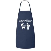 Fasciino - Good Lookin While Cookin Apron with two pockets for Kitchen BBQ Cooking Baking Crafting Father's Day