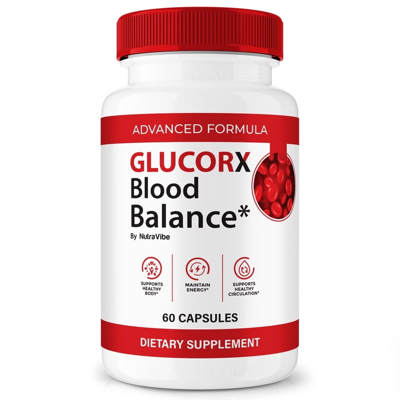 GlucoRx – Original Formula with a Clean Blend to Support Healthy Circulation, Natural Energy & Balanced Levels | Just 2 Easy-to-Swallow Pills Daily (60 Capsules)