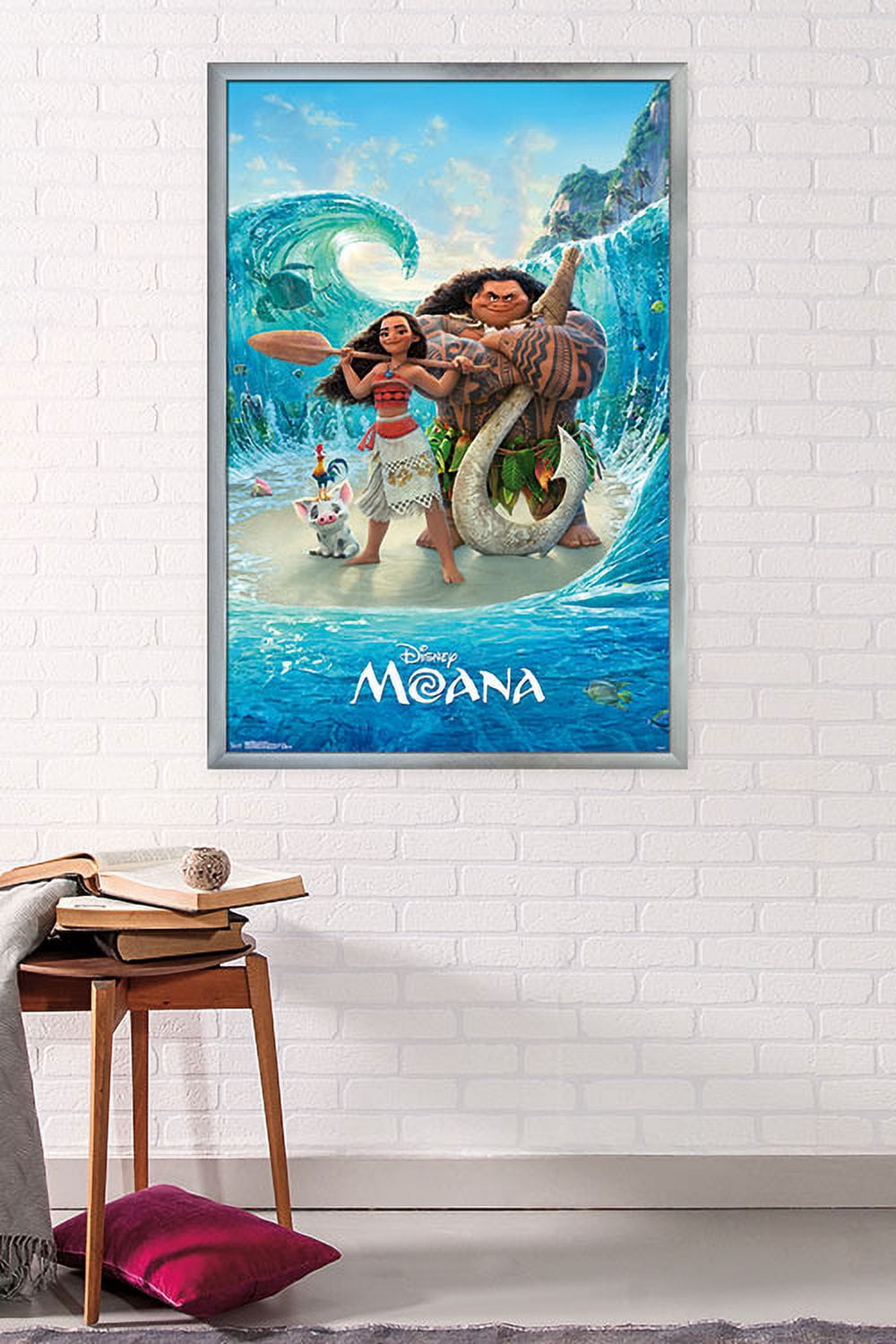 Disney Moana - Ocean Floor Wall Poster, 22.375" x 34", Framed