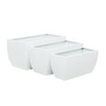 thumbnail image 6 of CosmoLiving by Cosmopolitan 20", 18", 16"W Indoor Outdoor White Metal Planter (3 Count), 6 of 11