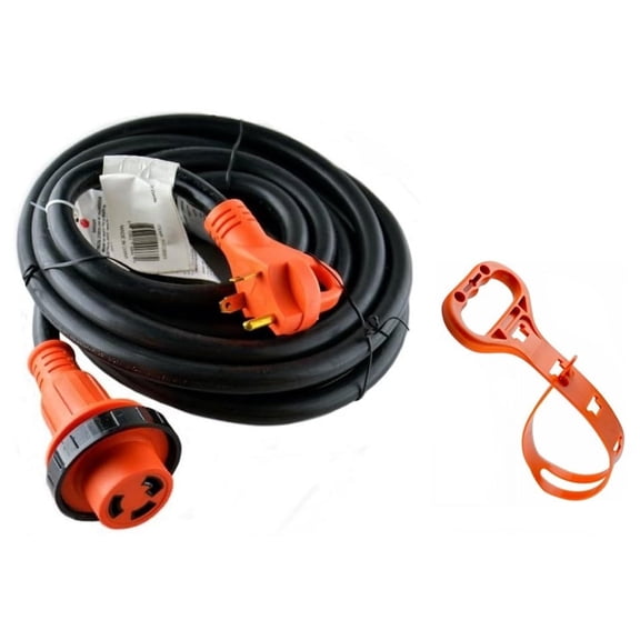GoWISE Power 50-Feet 30 Amp RV Power Cord with Molded Connector and Handle RVC3002