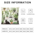 thumbnail image 6 of JRXY  Cute Cat Pillow Cover Green Palm Leaves Cactus Pillow Cover for Bedroom Living Room Decor,Boho Style Ethnic Geometry Decorative Pillow Cover Double Sides Print 2pcs White, 6 of 6