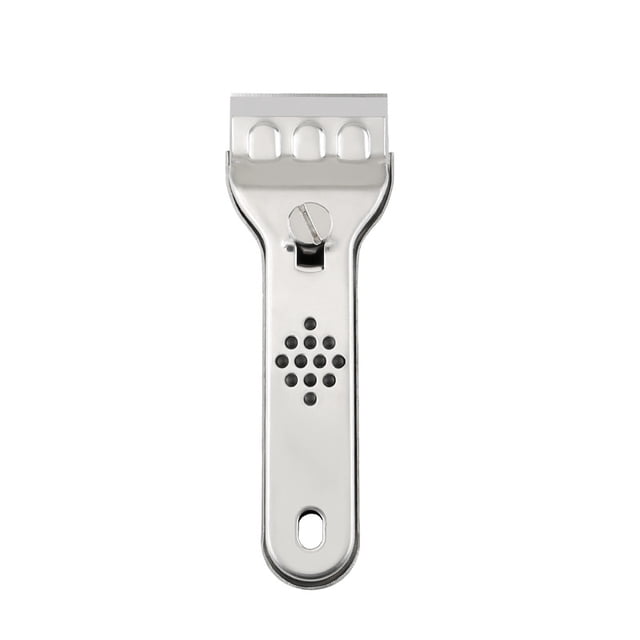 Pala de limpieza multifuncional, raspador de descontaminación de azulejos de cocina, raspador de limpieza de piso de pared, pala de limpieza de acero inoxidable