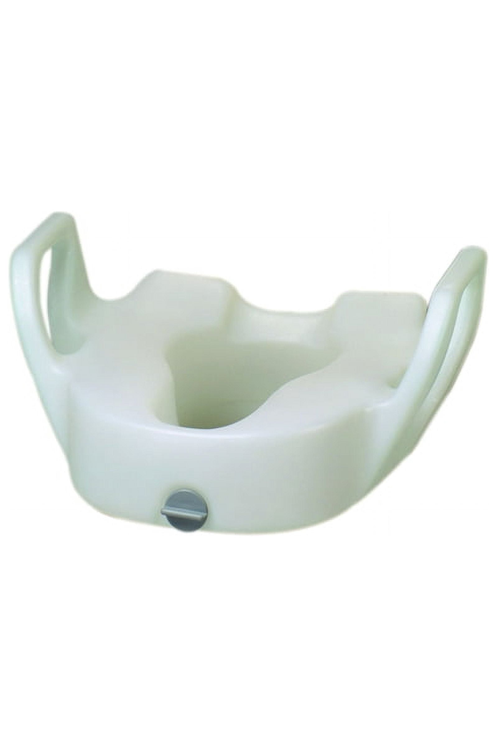 Elevated toilet seat with arms