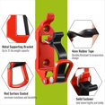 thumbnail image 3 of 2 Piezas de Soporte de Pala para Montaje en Portaequipajes, Soportes de Montaje de Pala, Accesorios, Montaje en Pared, Versátil, Color Naranja, 3 of 5