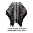 thumbnail image 2 of Women Evening Cape Soft Satin Evening Scarves Wedding Bridal Cape Shawl Wraps Sequin Evening Cape Gatsby Party Bridal Shawl For Evening Dresses, 2 of 7