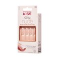 thumbnail image 6 of KISS Salon Acrylic Nude French Press on Nails, Chic Beats, Beige, Short Squoval, 28 Count, 6 of 7