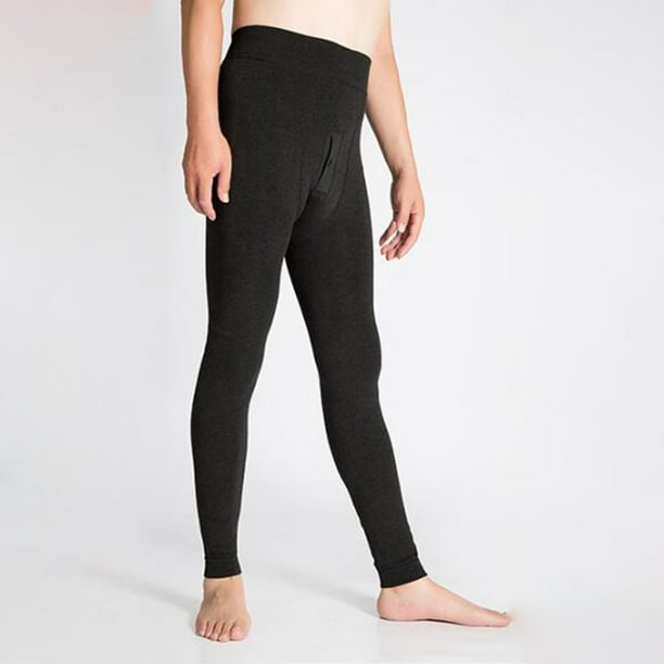 Men s Thermal Pants Elastic Men Tights Winter Warm Long Johns Bottom Thermal Base Layer Pant Trousers Casual High Waisted Seamless Gray Walmart