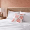 thumbnail image 2 of Throw Pillow Soft Cotton with Zipper Closure, Tropical Design, Ideal for Bed or Couch, 20" x 20", Coral Island Orange, 2 of 6