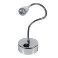 thumbnail image 2 of Spptty Lampe de Lecture Réglable, Lampe Murale Flexible, 3W 85-265V Moderne Argent LED Appliques Flexibles Col de Cygne Chambre à Coucher Lampe de Lecture, 2 of 8