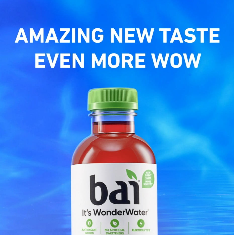 Bai Brasilia Blueberry Antioxidant Infused Water Beverage, 18 fl oz (6 Pack)