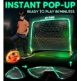 thumbnail image 6 of Light Up Soccer Ball Soccer Goal Gift Set - Glow In The Dark Soccer Gift for Boys Girls Kids Teens & Youths, 6 of 7