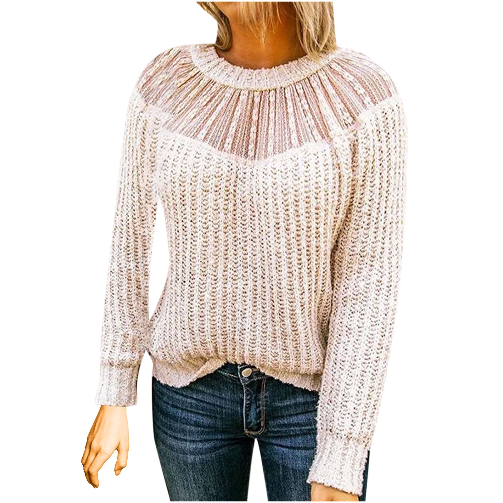 QUYUON Summer Sweaters For Women Long Sleeve Sweater | Ubuy Nepal