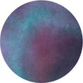 thumbnail image 1 of Ahgly Tapis Rond Lavable en Machine Intérieur Transitionnel Soie Bleu, 4 Pieds Rond, 1 of 7
