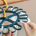 thumbnail image 3 of Mouliraty 360° Multi Clip Hanger Plastic Rotatable Household Windproof Clip Socks Underwear, 3 of 4