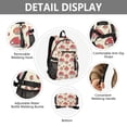 thumbnail image 4 of JIALIOU 14" Laptop Backpack Waterproof Airline Approved Stylish Casual Daypack for Travel Business College Work, Cute Lovely Mushrooms, 4 of 8