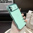 thumbnail image 5 of for iPhone 11 Case,Curly Wavy Grip Design Plated Love Heart Luxury Phone Case, Full Camera Lens Protection Fun Cute Side Small Pattern Electroplate Slim Soft Wave Case for iPhone 11,Mint Green, 5 of 17
