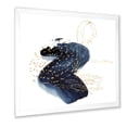 thumbnail image 2 of Designart 'Underwater Marine Life Classic Blue Square ' Farmhouse Framed Art Print, 2 of 4