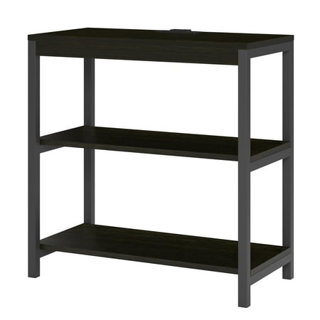 - Ameriwood Home Nickle Creek 3 Shelf Bookcase, Rustic Medium Oak