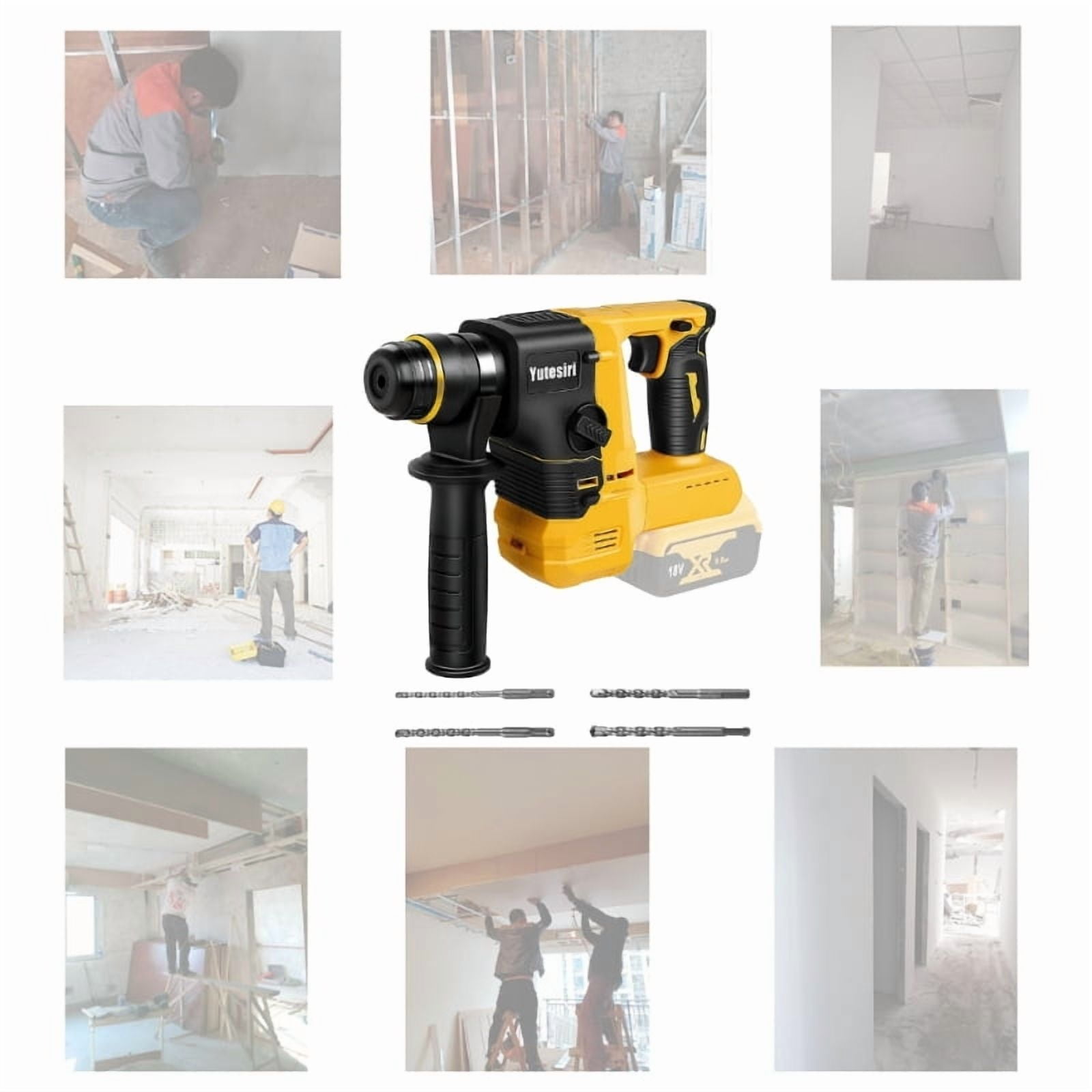 Electric Brushlesses Electric Hammer Drill Multifunctional Rotarys Hammer