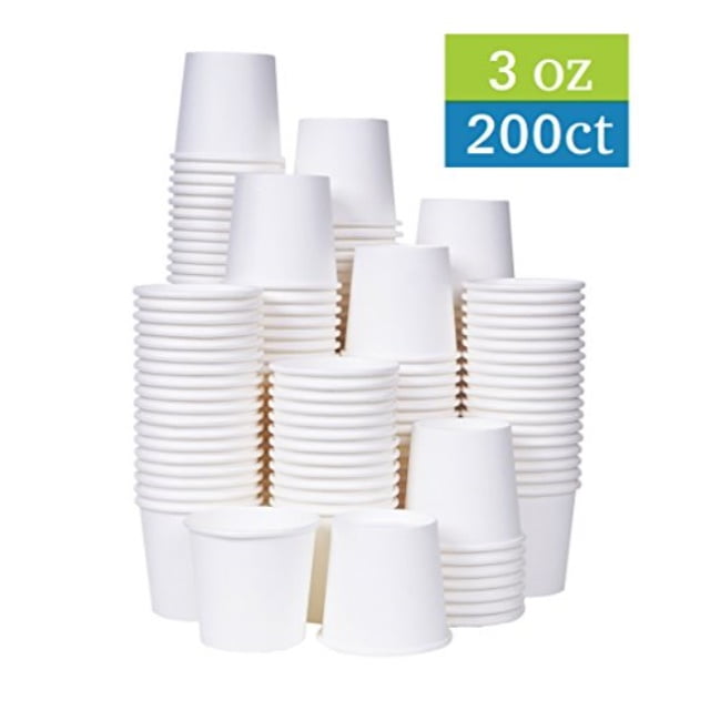 [tashibox] 3 oz white paper bath cups, 200 count (200)