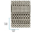thumbnail image 3 of Livabliss Area Rugs for Living Room, 5x7 Urban Shag Global Dark Brown Rug, Bedroom Dining Room Home Decor Stain Resistant Carpet (5'3" x 7'3"), 3 of 7