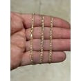 thumbnail image 3 of 10K Solid Yellow Gold Cuban 2.5mm Chain Necklace 16" 18" 20" 22" 24" 26" 30", 3 of 5