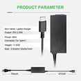 thumbnail image 1 of 45W USB C Chromebook Cargador 918337-001 844205-850 28769-001 para HP, 1 of 2
