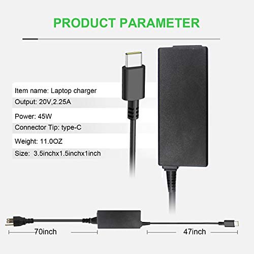 45W USB Tipo C Cargador para Acer Chromebook 11 13 R 13 R13 14 15 311