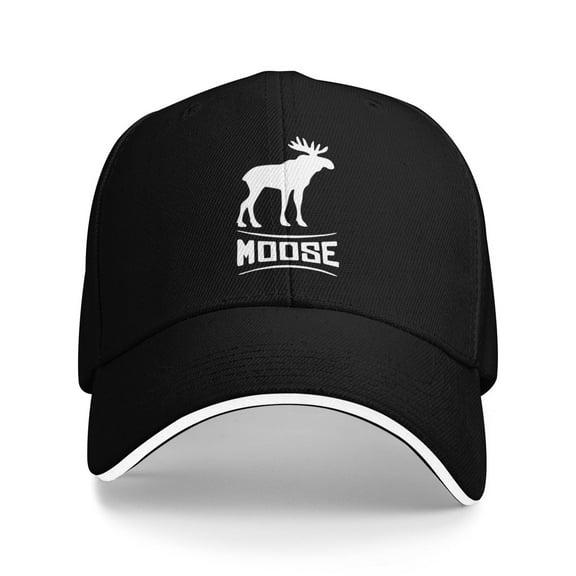 Moose Logo Unisex Sandwich Cap Classic Baseball Capunisex Adjustable Casquette Dad Hat