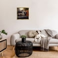 thumbnail image 3 of Stupell Industries Raccoon Relaxing Headphones Animals & Insects Painting Gold Floater Framed Canvas Art Print Wall Art, 25 x 25, 3 of 10