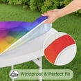 thumbnail image 5 of Rainbow Tie Dye Ink Pattern Round Fitted Tablecloth with Elastic Edge,Dining Table Cover Waterproof,Outdoor Round Tablecloth for Camping,Dining,Indoor and Outdoor, 5 of 7